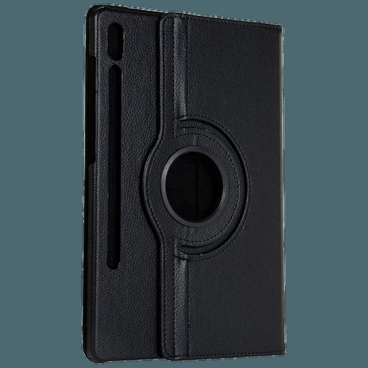 Produktbild Just in Case Pu-Leder Rotating 360 Book Hülle Schwarz Samsung Galaxy Tab S9+/S9 FE+/S10+ (Galaxy Tab S9+, Galaxy Tab S10+, Galaxy Tab S9 FE+)