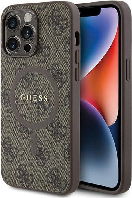 Immagine prodotto Guess GUHMP14XG4GFRW iPhone 14 Pro Max 6,7" brązowy/marrone Custodia rigida 4G Collection in pelle Logo (Apple iPhone 14 Pro Max)