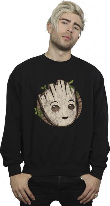 Produktbild I Am Groot Wooden Head Sweatshirt (S)