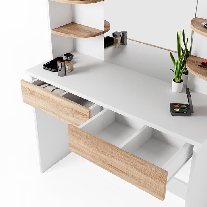 Produktbild Vicco Charlotte mit Hocker und Beleuchtung (108 x 40 x 142 cm)