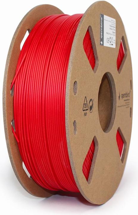 Actual product image Gembird Filament cassette PLA narrow spool (PLA, 1.75 mm, 1000 g, Red)