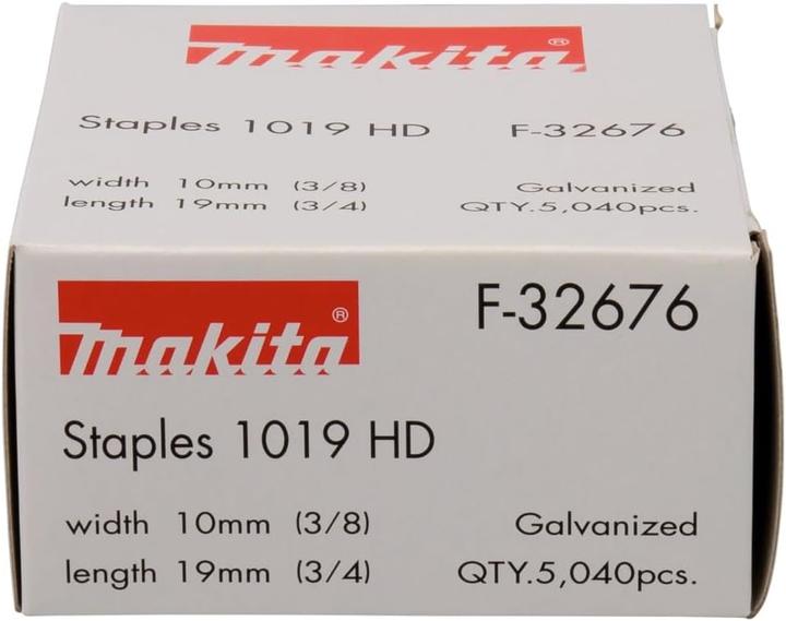 Valori nutrizionali e ingredienti Makita Punti metallici da 19mm galvanizzati per la puntatrice a batteria