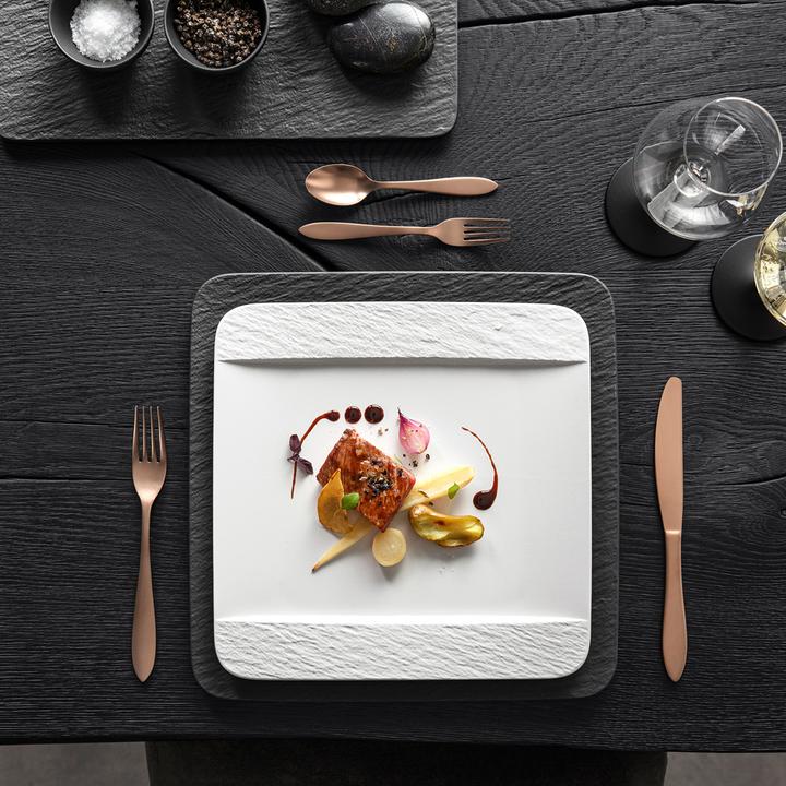Produktbild Villeroy & Boch Speiseteller quadratisch Manufacture Rock blanc (1 x)