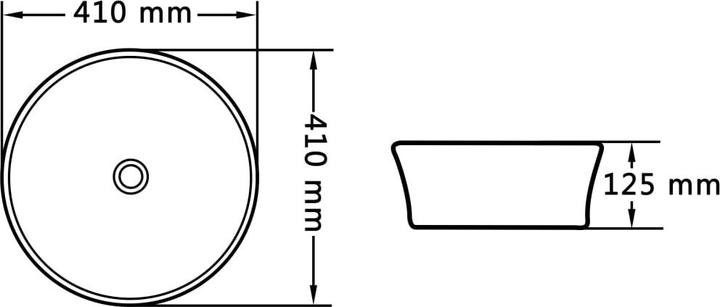 Immagine prodotto VidaXL Waschbecken (410 mm, 410 mm)