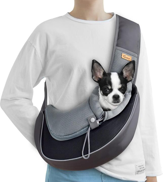 Image du produit Cuby Porte-bébé pour animaux de compagnie (Chat, Chien, Respirant, Ouverture complète)