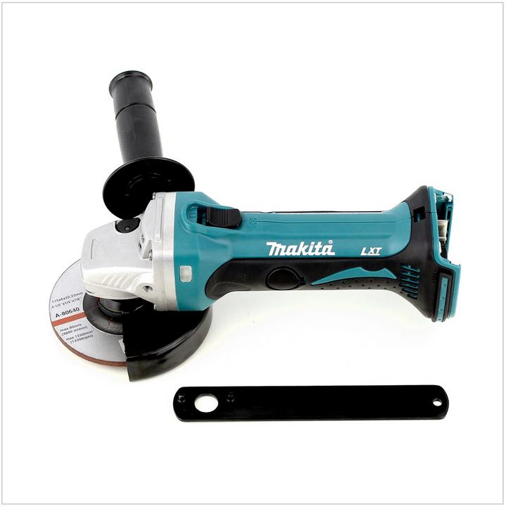 Actual product image Makita BGA 452 Z 18 V Li-ion 115 mm Battery Angle Grinder - Solo (115 mm)