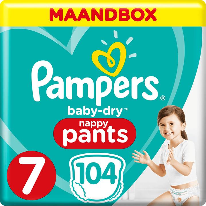 Produktbild Pampers Baby-Dry Pants (Gr. 7, Monatsbox, 104 Stück)