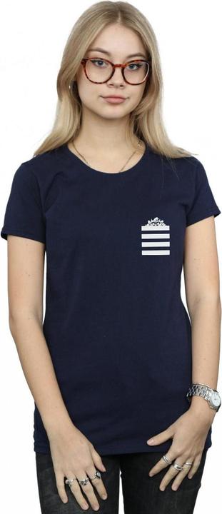 Immagine prodotto Looney Tunes Taz Stripes Faux Pocket Maglietta Donna (XL)