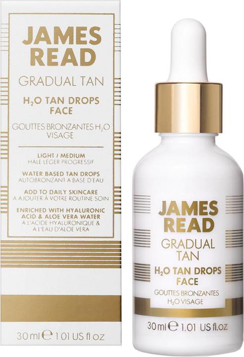 Produktbild James Read H2O Tan Drops Face Gesichtsserum 30 ml Frauen (Selbstbräunungstuch, 30 ml)