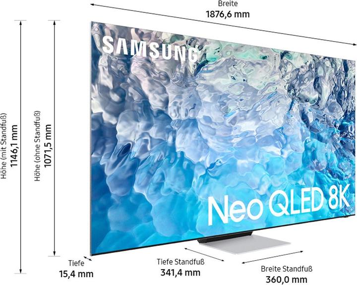 Actual product image Samsung QE85QN900B (85", QN900B, QLED, 8K, 2022)