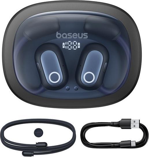 Immagine prodotto Baseus Eli Fit Open- Ear Headset Drahtlose Konnektivität/Musik USB Typ-C Bluetooth Schwarz (7.50 h, Senza fili)