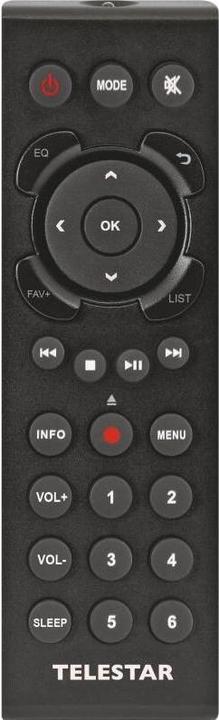 Actual product image Telestar TOP 250 DAB+ Internetradio schwarz (Web radio, DAB+, VHF, Wi-Fi, Bluetooth)