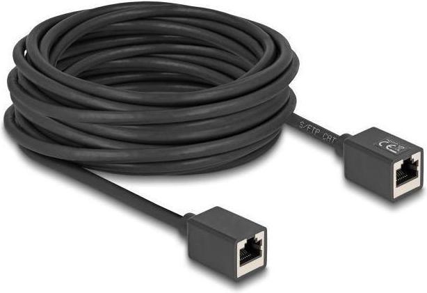 Produktbild Delock Netzwerk Verlängerungskabel RJ45 Kupplung Buchse zu R (S/FTP, CAT6a, 10 m)