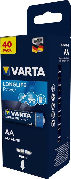 Immagine prodotto Varta Longlife Power (40 pz., AA, 2960 mAh)