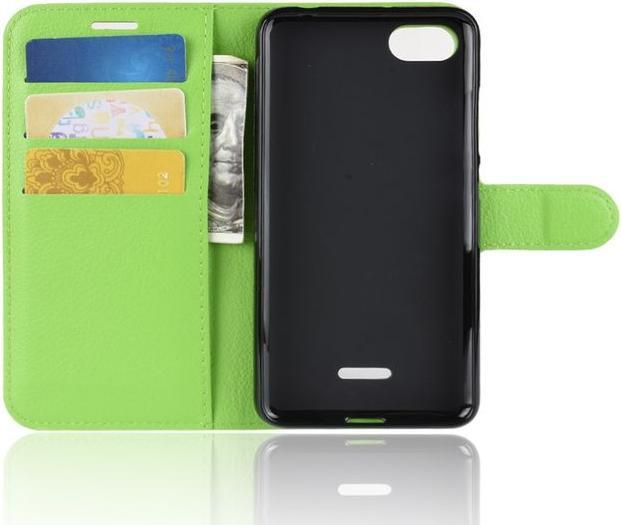 Actual product image MU Classic Litchi Leather Bookcover Series (Xiaomi Redmi 6A)
