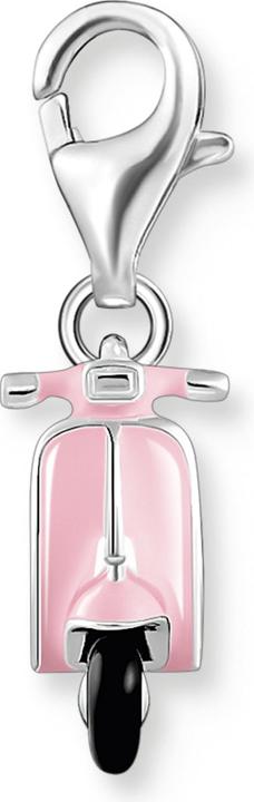 Actual product image Thomas Sabo Charm Pendant Pink Scooter Silver (925 silver, Enamel)