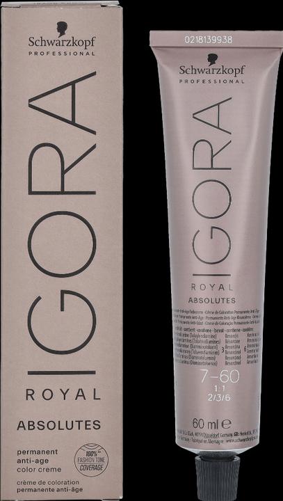 Produktbild Schwarzkopf Professional Igora Royal - 7-60 Mittelblond Schoko Natur (Blond, Braun)