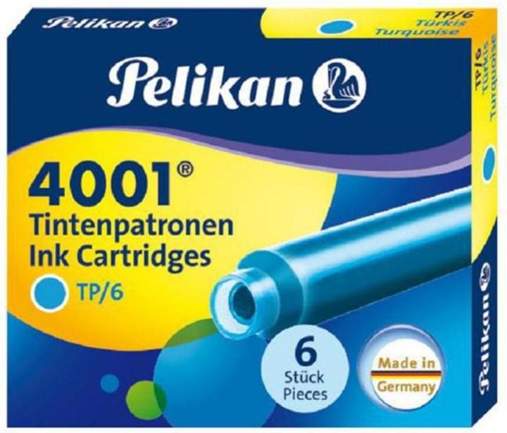 Immagine prodotto Pelikan 4001 Tp/6 (cartucce d'inchiostro, Turchese)