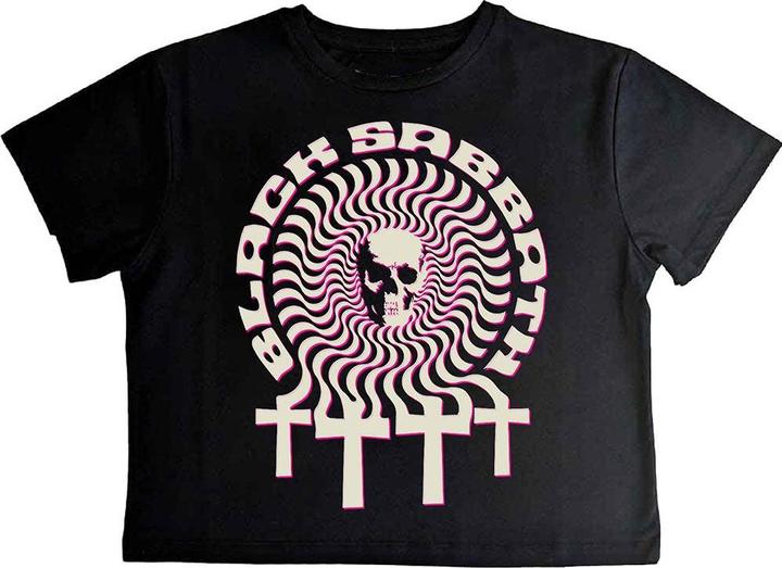 Black Sabbath Hypnotic Skull Kurzes Top