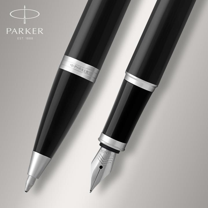 Immagine prodotto Parker Penna stilografica DuoSet IM C.C. Nero (Argento, Nero, 2 x)