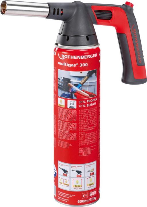Produktbild Rothenberger Brenner Rofire 4 Piezo + Multigas 300 Set