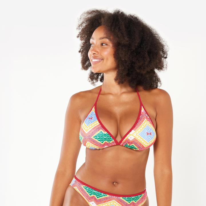 Image du produit Olaian Haut de maillot de bain triangle surf Femme - Mae sangria rouge (40)