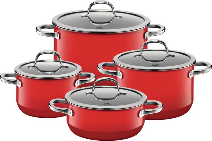 Produktbild Silit Topf-Set 4-teilig Passion Red (24 cm, Pfannenset + Topfset)