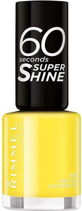 Actual product image Rimmel London 60 Seconds Super Shine Nail Polish (452 Chin Up Buttercup)