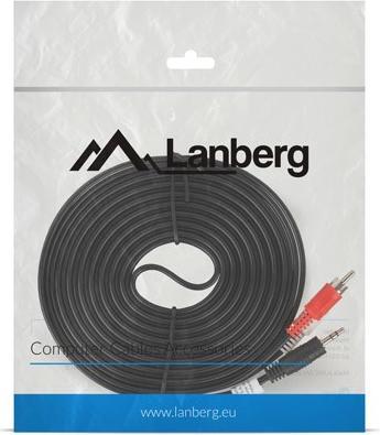 Actual product image Lanberg CA-MJRC-10CC-0050-BK (5 m, 3.5mm jack (AUX))