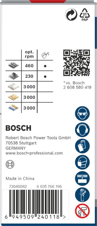 Nährwerte und Zutaten Bosch Professional Zubehör PRO Multi Material PC Plus Lochsäge, 19 mm (19 Millimeter)
