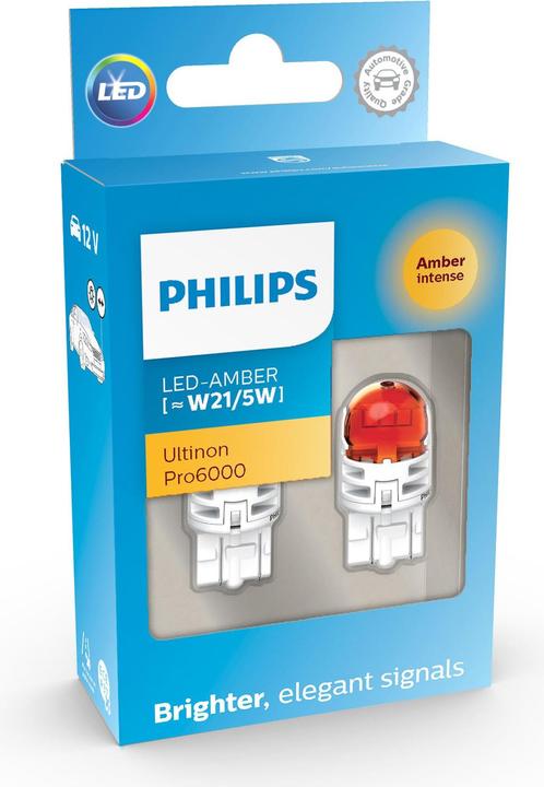 Image du produit Philips Ultinon Pro6000 SI 11066AU60X2 Lampe de signalisation automobile (W21/5W)