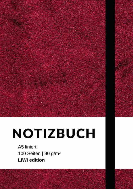 Produktbild Notizbuch A5 liniert - 100 Seiten 90g/m - Soft Cover violett - FSC Papier (A5, Liniert, Weicher Einband)