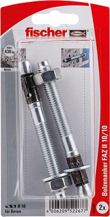 Immagine prodotto Fischer Ancoraggio a cuneo Fisc FAZ II 10/10 K (2) 052267 (2 pz.)