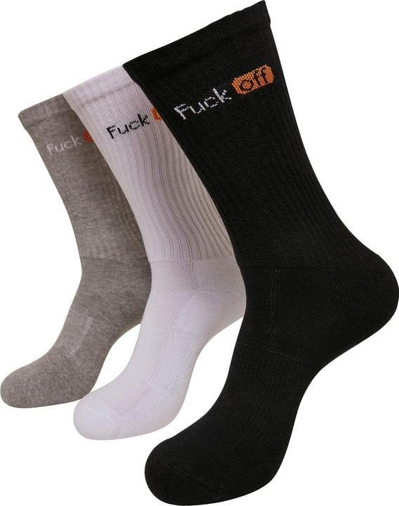 Immagine prodotto Mister Tee Calzini Fuck Off 3-Pack (confezione da 3, 35 - 38)