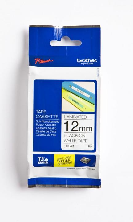 Produktbild Brother TZe-231 (1.20 cm, Schwarz, Weiss)