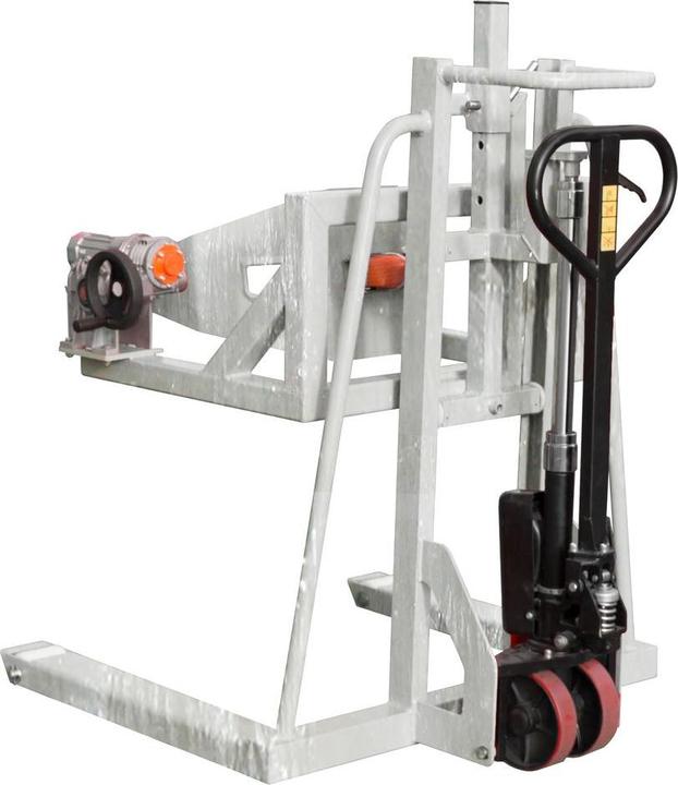 Actual product image Bauer Südlohn Drum lifter roller FHR 600 F, hot-dip galvanised (300 kg)
