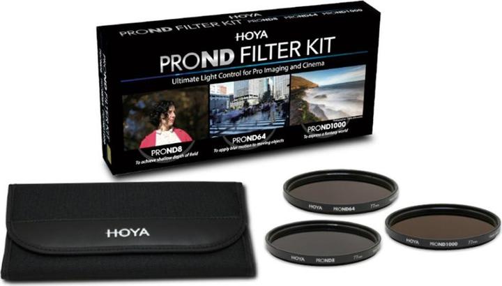 Produktbild Hoya PRO ND Filter Kit 8/64/1000 Filterset (72 mm, ND- / Graufilter)