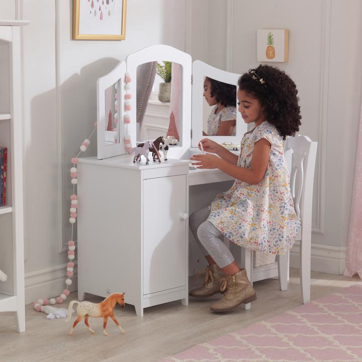 Produktbild KidKraft Frisiertisch und Stuhl Deluxe (Kindersitzgruppe)