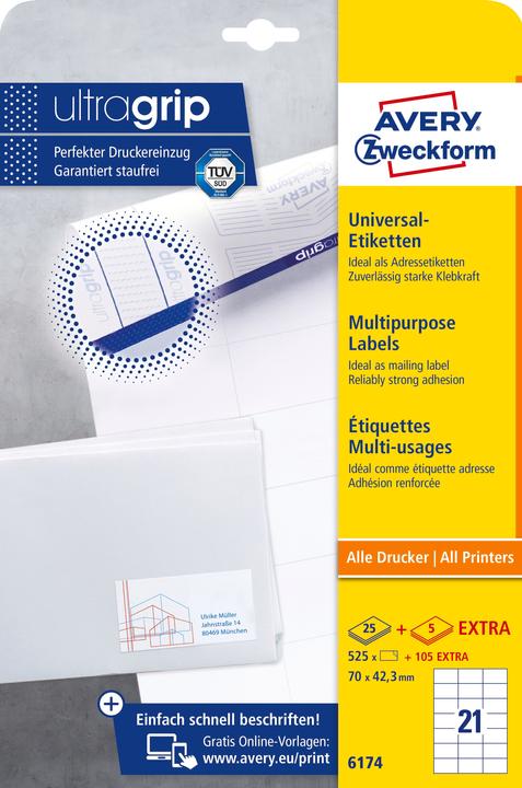 Actual product image Avery Universal