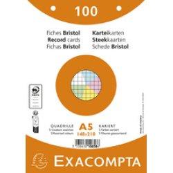 Produktbild Exacompta Karteikarten (A5, 205 g/m², 50 x)