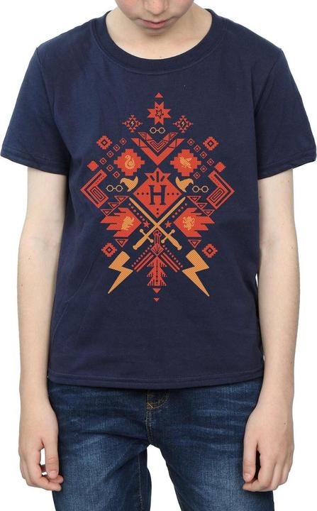 Actual product image Boys Christmas Fair Isle T-Shirt (140, 146)