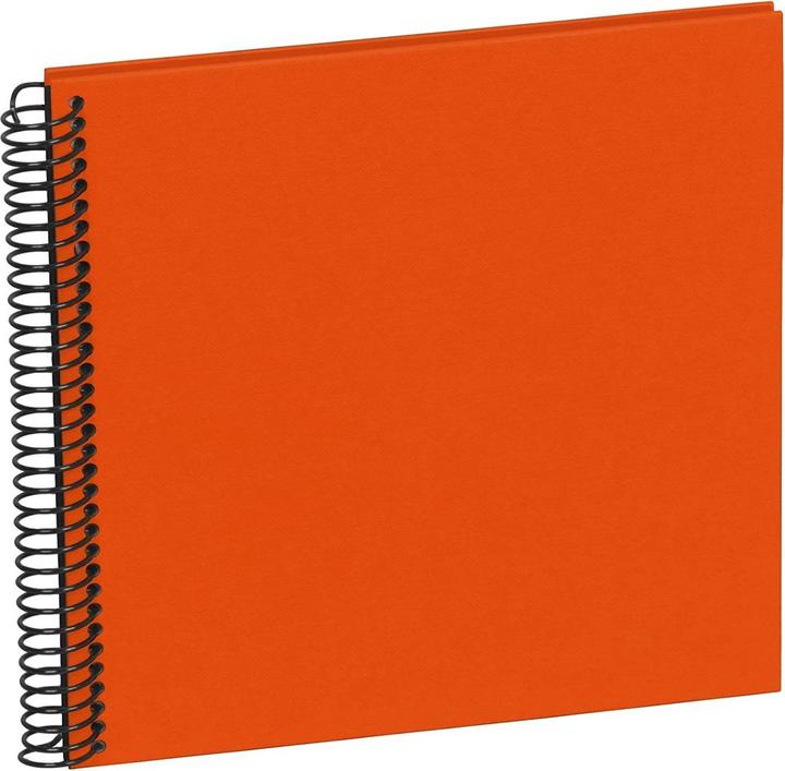 Actual product image Semikolon Photo album 17 x 17 cm orange, 20 cream white pages (10 x 15 cm, 9 x 13 cm)