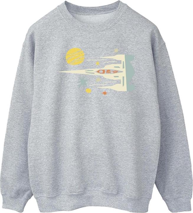 Actual product image Star Wars Mens The Mandalorian Cutout Ship Sweatshirt (XXL)