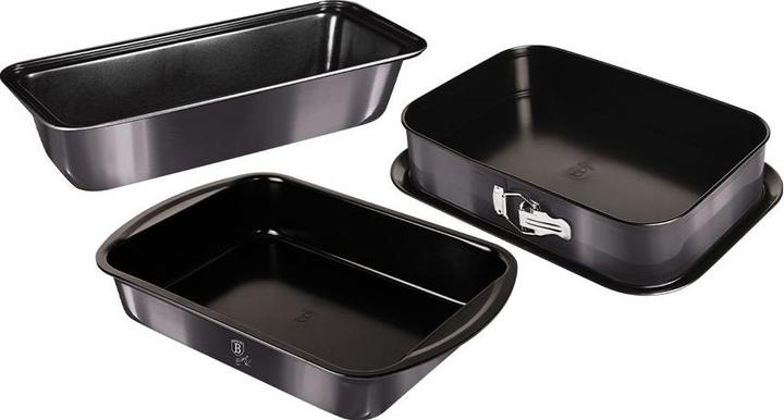 Image du produit BerlingerHaus Set de moules à pâtisserie 3 pièces Metallic Line Carbon Pro Edition