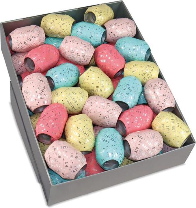 Produktbild Pattberg Geschnenkbänder Geburtstag 50 Stück mehrfarbig (Geschenktüte, 50 x)