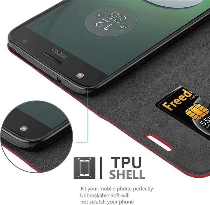 Actual product image Cadorabo Book Invisible Magnet Cover (Motorola Moto Z Play)