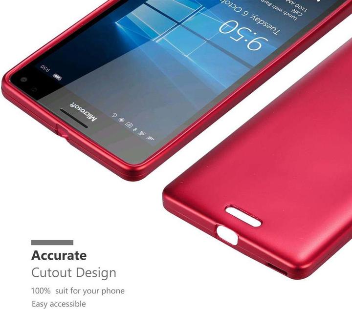Actual product image Cadorabo TPU Matt Metallic Cover (Nokia Lumia 950 XL)