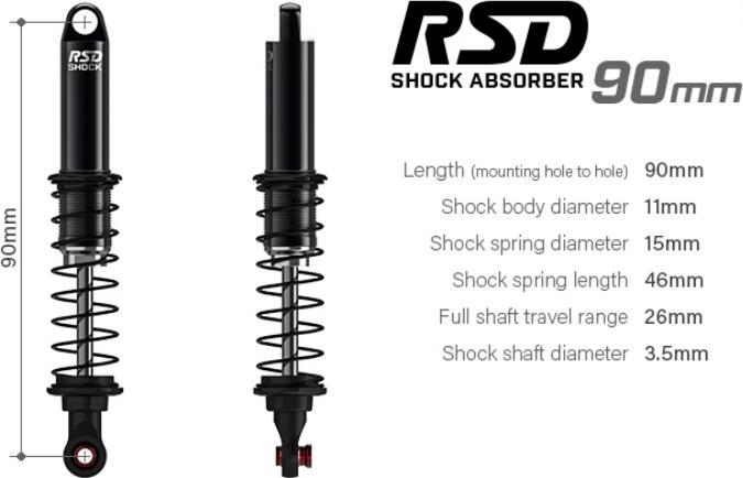 Actual product image Gmade RSD damper 90mm