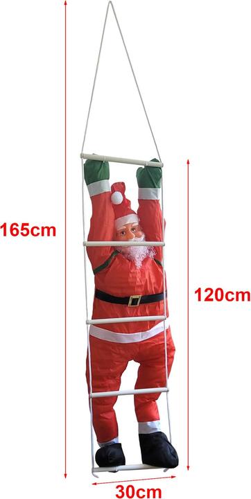 Produktbild En.Casa Weihnachtsmann auf Leiter