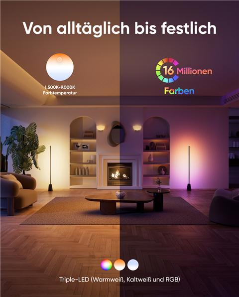 Image du produit eufy Lampe de sol d'intérieur E10 (1500 lm)